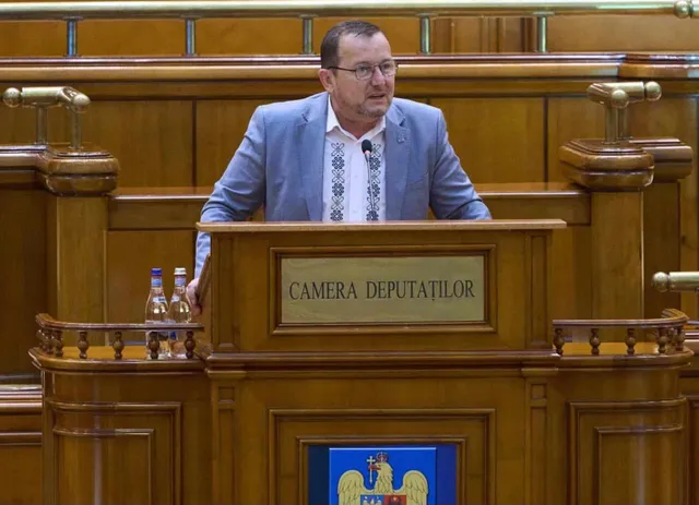 Călin Gheorghe Matieș la tribuna Camerei Deputaților