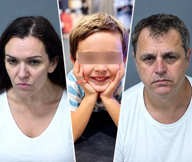 Un colaj format din trei fotografii de tip portret, prezentând o femeie, un copil cu fața blurată și un bărbat, toți purtând haine albe.