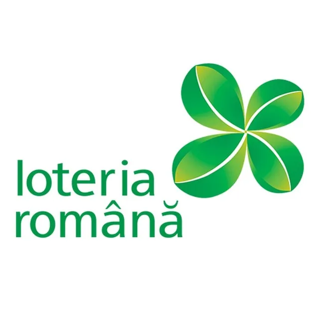 Logo-ul Loteria Română este prezentat pe un fundal alb, compus din text verde și un simbol de trifoi verde.
