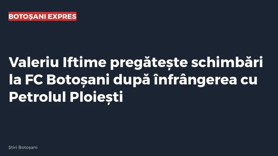 O afișare text albă pe un fundal albastru închis cu un logo roșu în colțul din stânga sus.